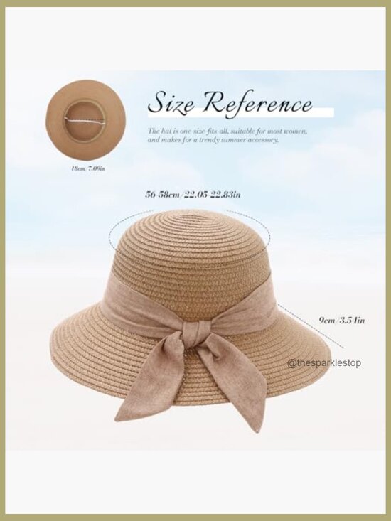 Wide Brim Paper Straw Hat Foldable Travel Sun Hat main image 6